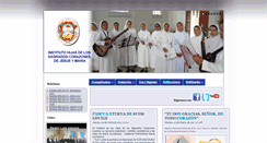Desktop Screenshot of hijasdelossagradoscorazones.org
